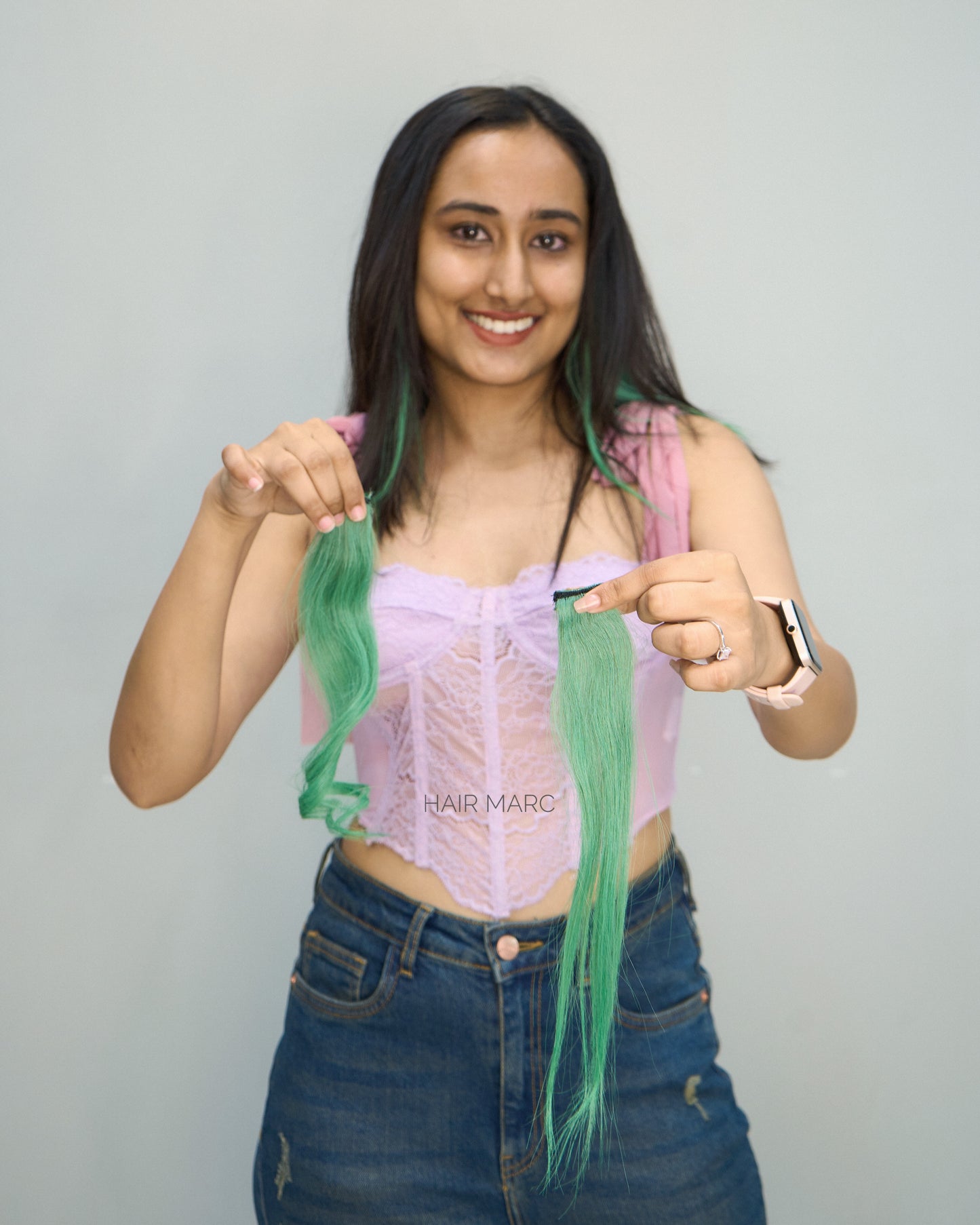 Ombre Green Streaks