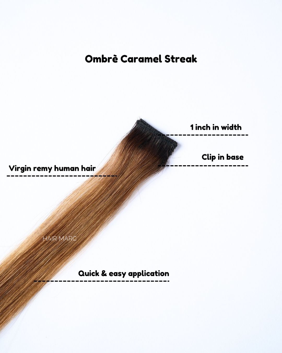 Ombré Caramel Brown Streaks