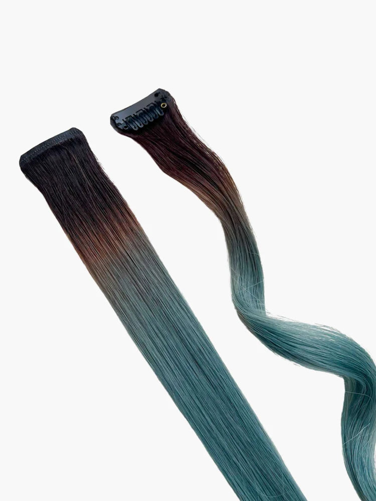 Ombré Persian Blue Streaks