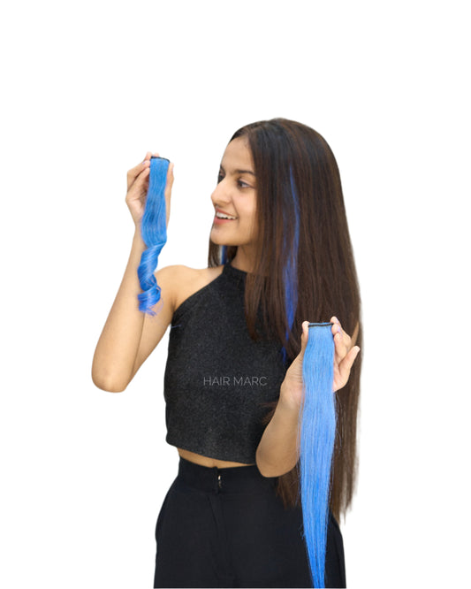 Ombré Teal Blue Streak